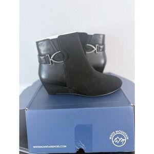 Women's New In Box White Mountain Black Chaise Boot 9W